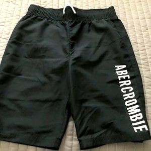 Abercrombie Boys Black Swim Trunks